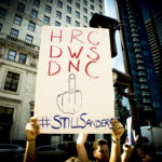 HRC DWS DNC Middle Finger, Photo by Doug Christian/Talk Media News
