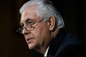 Rex Tillerson at Congressional Hearing for Secretary of State