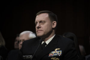 NSA Director Admiral Mike Rogers at the Worldwide Threats Assessment Senate briefing Feb 13, 2018