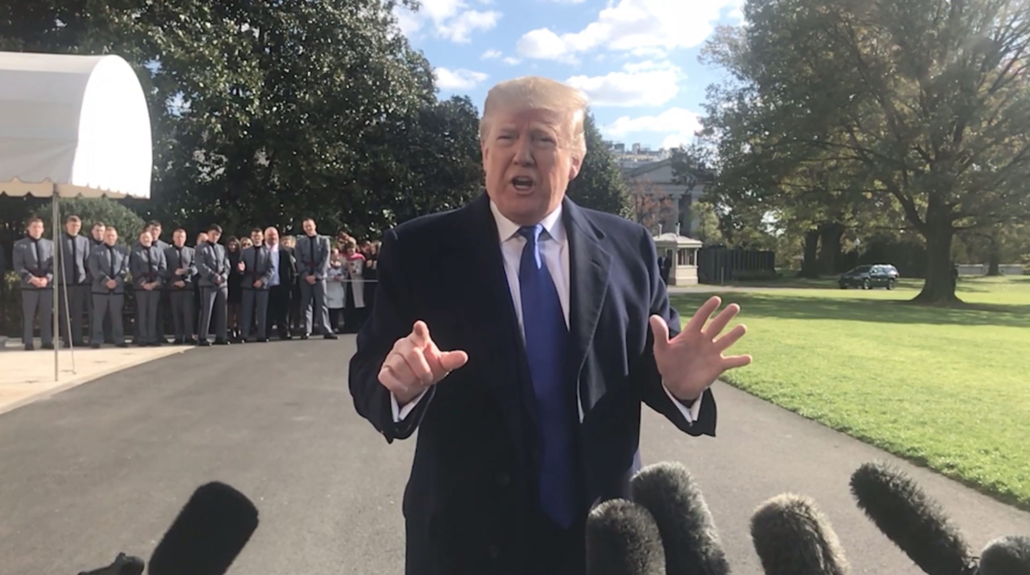 President Donald Trump rants on the whistleblower, Nov. 8, 2019