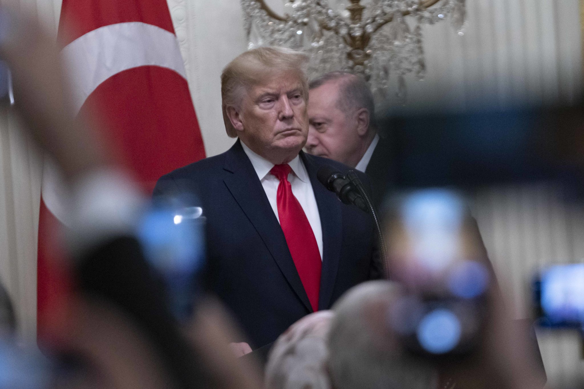 Trump and Turkish President Erdoğan in Washington, Nov. 13, 2019
